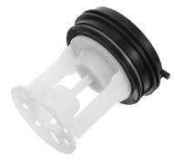 LOORGVEL Washing Machine Drain Pump Valve Cover Seal with Filter Screen Plastic Plug Replacement Part for Drum Washers Compatible with 2007 Model Washing Machine Sealer Drainer