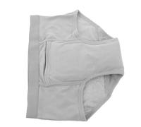 LOORGVEL Waterproof Adult Diaper Cover Pants Grey XL, Reusable Leakproof Incontinence Underwear for Elderly and Disabled, Washable Absorbent Protective Shorts for Postpartum Care