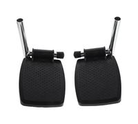 LOORGVEL Wheelchair Footplates Heavy Duty Thickened Plastic Footrest Replacement Parts Compatible with Standard and Transport Chairs for Elderly Mobility Aid