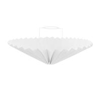 LOORGVEL White Cloth Lampshade with Iron Frame for Table Lamp, Simple and Rustic Design, Not Easy to Crack Or Fade, Suitable for Different Scenes of Space Matching and Bedside Lighting