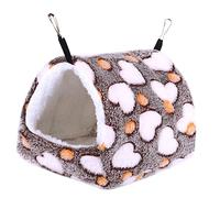 LOORGVEL Winter Warm Cotton Hamster Hammock Hanging Pet House with Hooks Breathable Small Pet Bed for Hamsters Rats and Small Animals Wear-resistant and Easy-clean Sleeping Nest