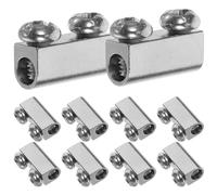 LOORGVEL Wire Rope Clamps 10Pcs Replacement Cable Fasteners for Picture Hanging and Garden Wire Cable Management