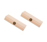 LOORGVEL Wood Pen Box and Pen Storage Container for Students, Unpainted Solid Wood Material, DIY Hand-Painting Design, Compact Size with Secure Lid, for School and Office Desk Organization