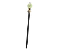 LOORGVEL Wooden Hairpin with Flower Pattern Simple Hair Accessory for Women and Classic Floral Design Hair Clip for Traditional Chinese Style
