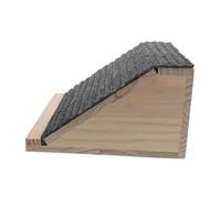 LOORGVEL Wooden Pet Ramp 30x26x15cm with Anti-slip Felt Surface, Small Indoor Dog Steps for Bed and Door Step, Low-angled Staircase Ramp Suitable for Injured and Elderly Pets