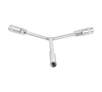 LOORGVEL Y-Shaped Car Tire Puller Wrench 3-Way Hex Socket Remover 10mm 12mm Auto Repair Valve Stem Puller Tool for Motorcycle Bicycle Maintenance