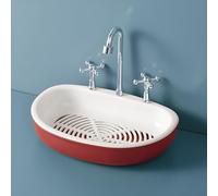 LOORMEI Soap Dish，Colorful Mini Bathtub with Double-layer Bar Soap Tray Self Draining,Large Capacity Soap Holder for Bathroom (Wine Red)