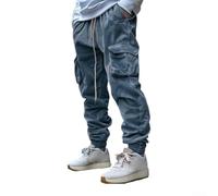 Loose Corduroy Trousers Men Multiple Pockets Solid | for Relaxed loose for fit, adjustable drawstring waist, comfortable for daily wear, solid color options