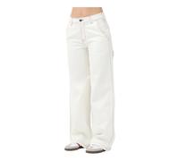 Loose Denim Carpenter Jeans - female - Dickies - Wide Trousers - White - W28 - Trousers W28