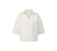 Loose Fit Denim Shirt Women COMMA Blanc 40