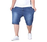 Loose Fit Denim Shorts Men Men Short Jeans Baggy Jean Shorts Hip Hop Skateboard Trunks Acid Wash Fashion Bottoms Wide-Fit Half Pants Wide Fit Summer Jeans Straight Legs Trunks For Daily Casual