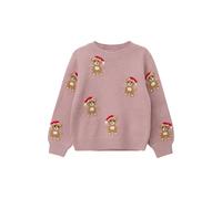 Loose Fit Knit Jumper with Christmas Patterns for Girls s.Oliver Rose 2/3 years