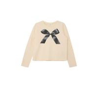 Loose-Fit Long Sleeve Jersey T-Shirt with Front Print and Rhinestones for Girls s.Oliver Beige 11/12 years