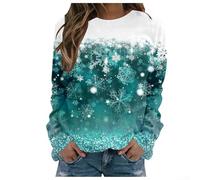 Loose Fit Long Sleeve Women's Sweatshirt Featuring 3D Print Design Suitable for Daily Vacation Holiday Occasions (M C)