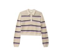 Loose Fit Polo Collar Mesh Dress for Girls s.Oliver Beige 9/10 years