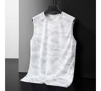 Loose Fit Polyester Tank for top Camouflage Printed Women Loose | Camouflage print design, ice silk fabric, loose for fit for comfort, medium stretch, summer fashion