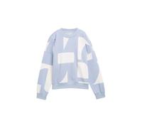Loose Fit Printed Sweatshirt Women Tom Tailor Denim Bleu XS