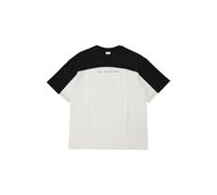 Loose Fit Rugby-Inspired T-Shirt with Colour Blocking and Child Print s.Oliver Blanc 11/12 years