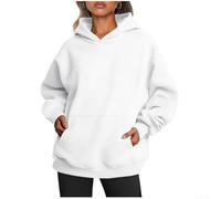 Loose Fit Sweatshirt Long Sleeve Solid Color for top Female Loose | Soft polyester fabric, moderate elasticity, fashion style, ideal for daily wear and holidays