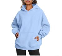 Loose Fit Sweatshirt Long Sleeve Solid Color for top Female Loose | Soft polyester fabric, moderate elasticity, fashion style, ideal for daily wear and holidays