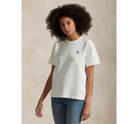 Loose Fit T-Shirt with Crew Neck and Short Sleeves White