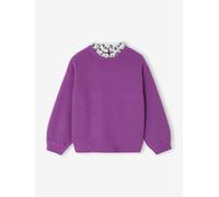 Loose-Fitting Jumper with Fancy Collar for Girls violet