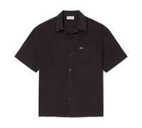 Loose Fitting Linen Shirt - male - Lacoste - Short Sleeve Shirts - Brown - S - Shirts S