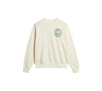 Loose-fitting monochrome sweatshirt for women Superdry Lo-Fi Outdoor Beige XL