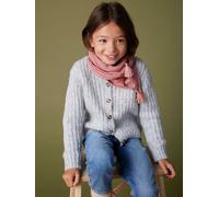 Loose-Fitting Soft Knit Cardigan for Girls marl grey