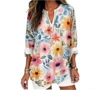 Loose for Fit Hawaiian Style Shirt for Women Holiday Vacation | Ideal for beach holidays, vacation trips, summer parties, casual outings, tropical themes