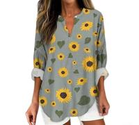 Loose for Fit Hawaiian Style Shirt for Women Holiday Vacation | Ideal for beach holidays, vacation trips, summer parties, casual outings, tropical themes