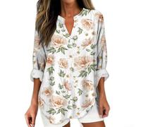 Loose for Fit Hawaiian Style Shirt for Women Holiday Vacation | Ideal for beach holidays, vacation trips, summer parties, casual outings, tropical themes