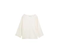 Loose Knit Pullover for Women Tom Tailor Blanc 2XL
