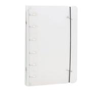 Loose Leaf Binder - Refillable Cover, 6 Ring Organizer, Elastic Band Closure, Yellowing Resistant Sleeve, See Through Protector | Stationery for School Business Album Journal Notebook Sticker Card
