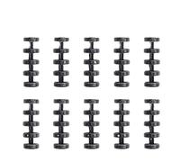 Loose Leaf Binding Spines, 100pcs Multicolor 5-Hole Plastic Loose Leaf Rings 17x40mm A5/B5