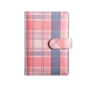 Loose-Leaf bookkee Notebook Creative Cash Financial Planning Book-Pink Grid-English Version