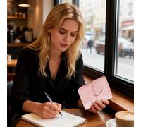 Loose-leaf Notebook, 100 Sheet Notebook, 5.16 x 4.13 inches, Heart Shaped Cover, Fake Journal for Note Taking, Students, Travelers, College Work, Travel, Gathered