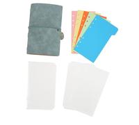Loose Leaf Notebook with 80 Sheets, Detachable 6 Ring, PU Leather Cover Cyan - Multi Insert Pages, Durable Material, Ideal for Note Taking and Writing (Cyan)