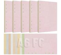 Loose Leaf Parchment Paper, 20 Sheets per Pad, 6-Hole for A6 FC Planners, 110 GSM No Bleed-Through Paper, 5-Pack for Pocket Journaling Notes