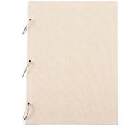 Loose Leaf Sketchbook for Artists and Students, Linen Cover, 60 Sheets | Beige 160gsm Paper, Replaceable Inner Pages, for Painting and Drawing, Art Sketch Book