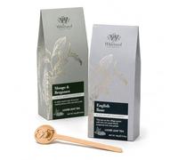 Loose Leaf Tea Set - English Rose & Mango Bergamot (2 x 100g) + Wooden Stirrer - Floral & Fruity Premium Tea Set By ECLECTUS