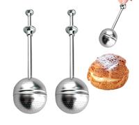 Loose Leaf Tea Steeper - Lower Dispatch Plug, Imperial Tea Maker, 2 Pieces Mesh Tea Infuser Stainless Steel Teapot Strainer, Long Handle Tealaf Diffuser, Food Grade Teapot Accessories for Home