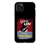 Loose Lips Might Sink Ships WWII Poster Case for iPhone 11 Pro Max