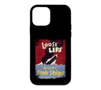 Loose Lips Might Sink Ships WWII Poster Case for iPhone 12 mini