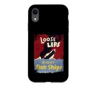 Loose Lips Might Sink Ships WWII Poster Case for iPhone XR