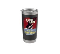 Loose Lips Might Sink Ships WWII Poster Stainless Steel Insulated Tumbler