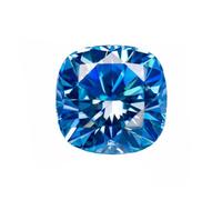 Loose Moissanite, Moissanite Square Cushion Shape VVS1 Color Pendant(7x7mm-2.0ct-GRA)