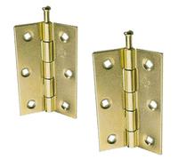 Loose Pin Butt Hinges Door Hinges Internal 75mm/3-Inch Rising Butt Hinges for Internal External Doors Hinges for Cupboards Cabinets Doors Pack of 2.