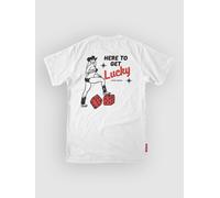 Loose Riders Here To Get Lucky Tech Tee white L