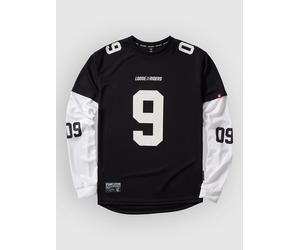 Loose Riders Nine Lives Varsity White Long Sleeve Jersey black M